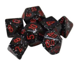 KOPLOW GAMES -  7 POLYHEDRAL DICE - SPECKLED & ELEMNTAL - SPACE