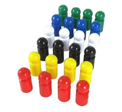 KOPLOW GAMES -  SET OF 24 BALL PAWNS - 6 COLORS SET