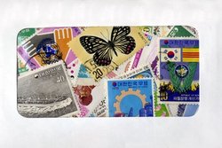 KOREA -  100 ASSORTED STAMPS - SOUTH KOREA