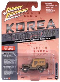 KOREA: THE FORGOTTEN WAR -  INCHON TO THE YALU - TACTICAL AIR CONTROL PARTY - WILLYS MB JEEP -  JOHNNY LIGHTNING 2