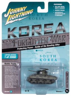 KOREA: THE FORGOTTEN WAR -  PROTECTING PUSAN - BATTLE OF THE BOWLING ALLEY - M4A3 SHERMAN TANK -  JOHNNY LIGHTNING 1