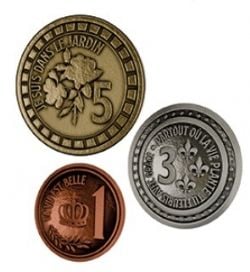 LA FLEUR -  METAL COINS - TOKEN (ENGLISH)