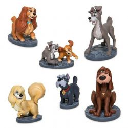 LADY AND THE TRAMP -  6-PIECE FIGURINE SET