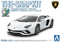 LAMBORGHINI -  SNAP KIT - AVENTADOR S (PEARL WHITE) - 1/32 12-A -  AOSHIMA