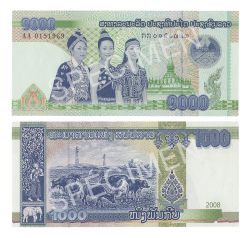 LAOS -  1000 KIP 2008 (UNC)