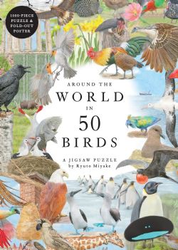 LAURENCE KING -  AROUND THE WORLD IN 50 BIRDS (1000 PIECES) -  RYUTO MIYAKE