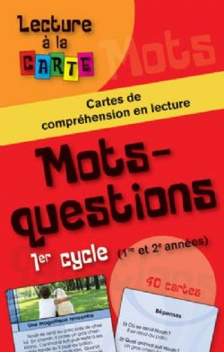 LECTURE À LA CARTE -  MOTS-QUESTIONS 1ER CYCLE