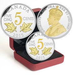 LEGACY OF THE CANADIAN NICKEL -  TWO MAPLE LEAVES -  2015 CANADIAN COINS 02