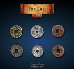 LEGENDARY METAL COINS -  FAR EAST