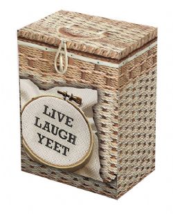 LEGION -  PLASTIC DECK BOX - LIVE LAUGH YEET (WITH DIVIDER) (100)