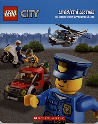 LEGO -  LA BOITE DE LECTURE - 10 LIVRES POUR APPRENDRE A LIRE (FRENCH V.) -  LEGO CITY