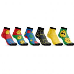 LEGO -  LEGO 6 PACK YOUTH ANKLE SOCKS