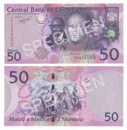 LESOTHO -  50 MALOTI 2010 (UNC)