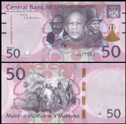 LESOTHO -  50 MALOTI 2021 (UNC)