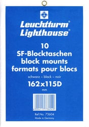LIGHTHOUSE -  BLACK LIGHTHOUSE BLOCK MOUNTS 162X115D (PACK OF 10)