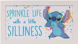 LILO AND STITCH -  FRAMED WALL ART - SPRINKLE LIFE WITH A LITTLE SILLINESS