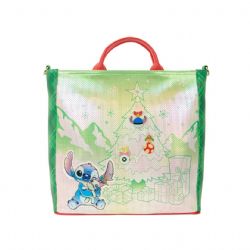 LILO AND STITCH -  HOLIDAY TOTE PIN TRADER BAG -  LOUNGEFLY