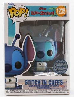 LILO AND STITCH -  POP! VINYL FIGURE OF STITCH IN CUFFS (4 INCH) -  SPECIAL EDITION 1235