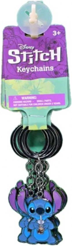 LILO AND STITCH -  RANDOM MODEL STITCH METAL KEYCHAIN -  DISNEY