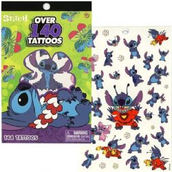 LILO AND STITCH -  STITCH 4 SHEET TATTOO BOOK - OVER 140 TATTOOS -  DISNEY
