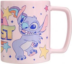 LILO AND STITCH -  STITCH AND ANGLET CERAMIC MUG WITH FUZZY SLEEVE (15 OZ) -  DISNEY