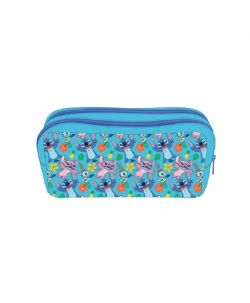 LILO AND STITCH -  STITCH & ANGEL DOUBLE COMPARTMENT PENCILS CASE -  DISNEY
