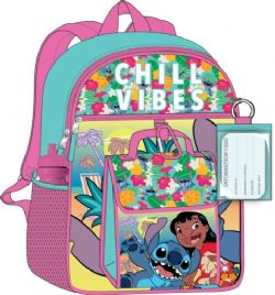 LILO AND STITCH -  YOUTH 5 PIECES BACKPACK SET -  DISNEY