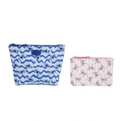 LILO & STITCH -  2-PIECE SET TRAVEL COSMETIC POUCHES STITCH & ANGEL