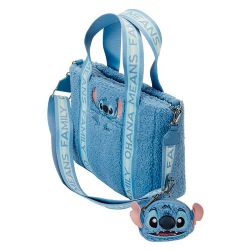 LILO & STITCH -  PLUSH TOTE BAG WITH COIN BAG -  LOUNGEFLY