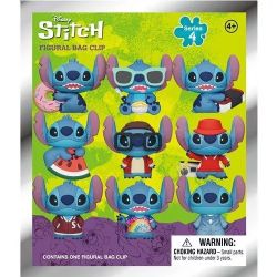 LILO & STITCH -  RANDOM 3D FOAM BAG CLIP -SERIES 4