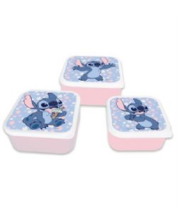 LILO & STITCH -  SET OF 3 STITCH SQUARE LUNCH BOXES