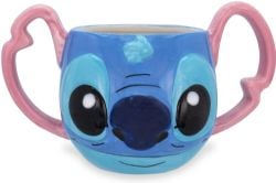 LILO & STITCH -  STITCH EAR HANDLES (16 OZ) -  SCULPTED CERAMIC MUG