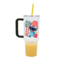 LILO & STITCH -  SUMMER VIBE, WITH STRAW (40 OZ) -  STAINLESS STEEL TUMBLER