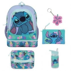 LILO & STITCH -  YOUTH 5 PIECES BACKPACK SET WITH BOTTOM ZIP