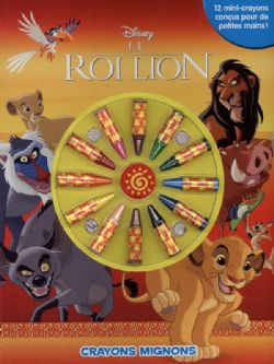 LION KING, THE -  CRAYONS MIGNONS - CAHIER À COLORIER AVEC CRAYONS -  ROI LION