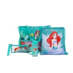 LITTLE MERMAID -  5 PC BEACH TOTE SET -  DISNEY