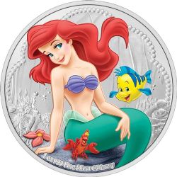 LITTLE MERMAID, THE -  DISNEY PRINCESS: ARIEL -  2022 NEW ZEALAND COINS