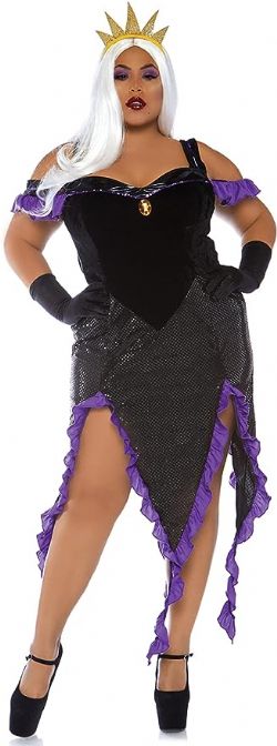 LITTLE MERMAID, THE -  SULTRY SEA WITCH COSTUME (ADULT - PLUS SIZE)