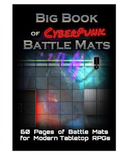 LOKE BATTLE MATS -  BIG BOOK OF BATTLE MATS - CYBERPUNK -  BATTLE MAPS