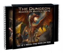 LOKE BATTLE MATS -  BOOK OF BATTLE MATS - THE DUNGEON -  BATTLE MAPS