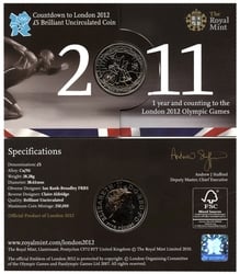 LONDON 2012 -  COUNTDOWN TO LONDON 2012 OLYMPIC GAMES -  2011 UNITED KINGDOM COINS