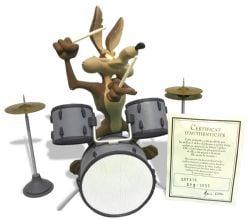 LOONEY TUNES -  COYOTE PLAYING THE DRUM
