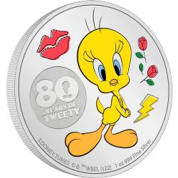 LOONEY TUNES -  TWEETY 80TH ANNIVERSARY -  2022 NEW ZEALAND COINS