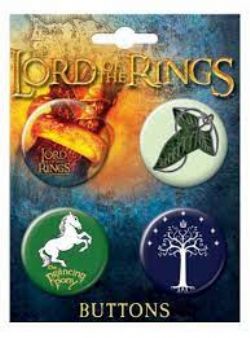 LORD OF THE RINGS -  4 BUTTONS SET