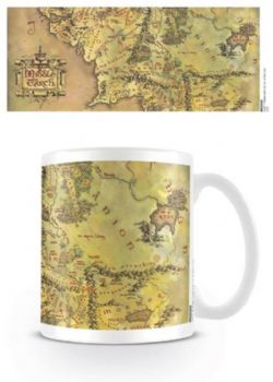 LORD OF THE RINGS, THE -  MIDDLE EARTH MAP MUG - WHITE