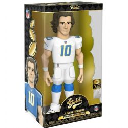 LOS ANGELES CHARGERS -  GOLD VINYL FIGURE OF JUSTIN HERBERT (CHASE) (12 INCH)