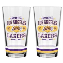 LOS ANGELES LAKERS -  16 OZ GLASS