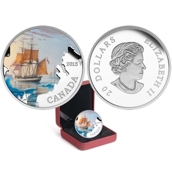 LOST SHIPS IN CANADIAN WATERS -  FRANKLIN'S LOST EXPEDITION -  2015 CANADIAN COINS 02