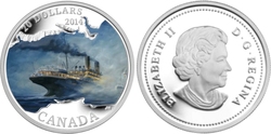 LOST SHIPS IN CANADIAN WATERS -  RMS EMPRESS OF IRELAND -  2014 CANADIAN COINS 01