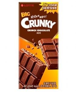 LOTTE -  BIG CRUNKY CHOCOLAT BAR (82G)